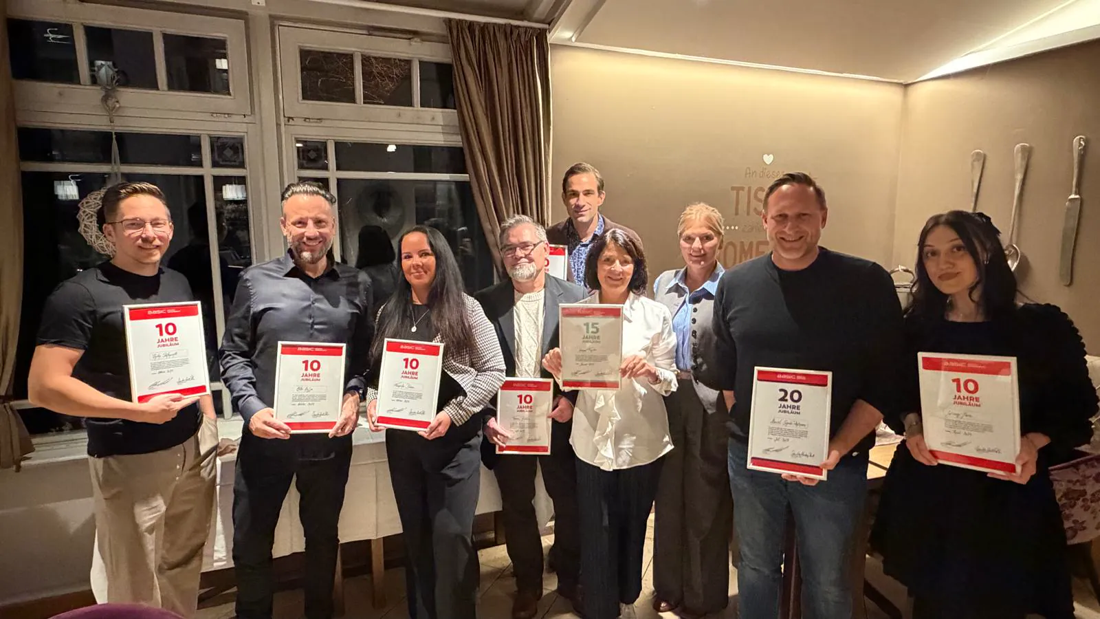 Gruppenfoto BASIC Jubilare